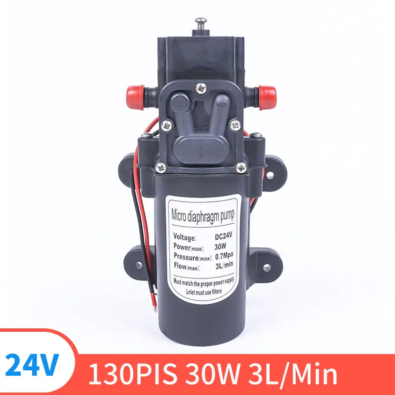 Миниатюрная диафрагма высокого давления 24V 130PIS 30W 3L/Min самозаправляемая|Насосы| |