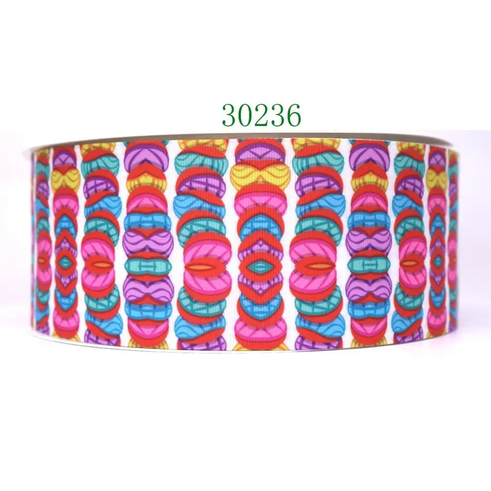 30236 50 ярдов Цветок напечатанный grosgrain ленты 29928 - Цвет: 30236