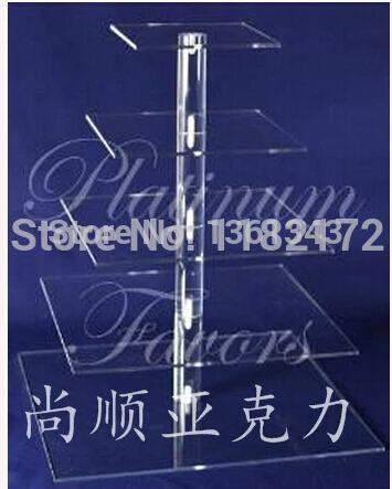 Самый дешевый квадратный прозрачный поднос для украшения дня рождения