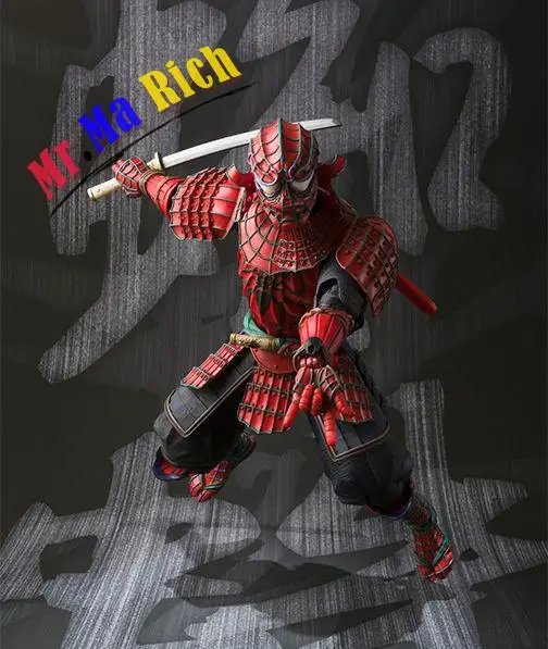 Manga eaction 7 & #034 фигурка самурая Человек паук меч Рождественская игрушка на подарок