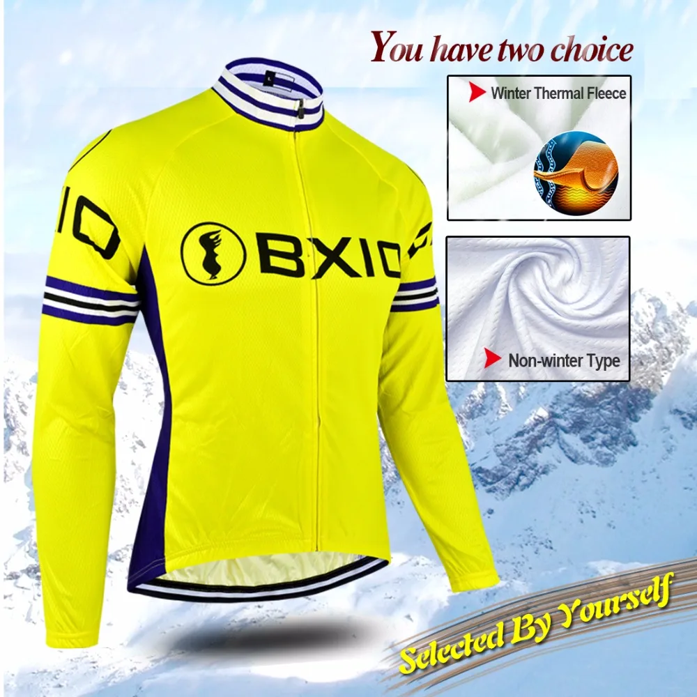 Bxio разработан Pro Велоспорт Джерси с длинным рукавом Италия Camiseta Ciclismo Tipo de invierno Ropa