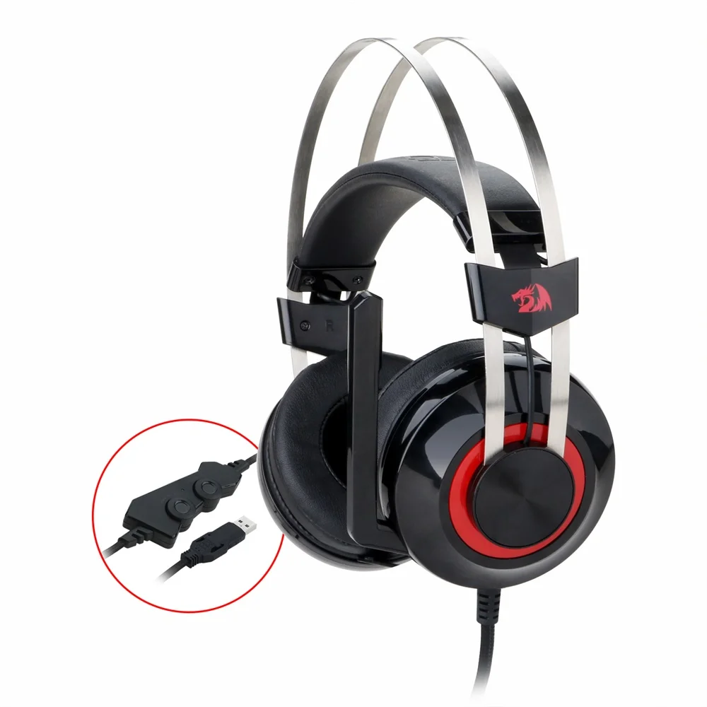 Игровая стереогарнитура Redragon H601 TALOS 7 1 каналов с шумоподавлением и объемным