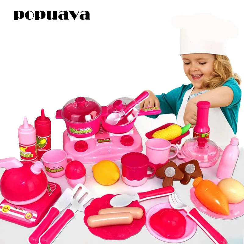 Classic Cooking Toys For Children 33PCS Pretend Play Cutting Food Set Kids Kitchen | Игрушки и хобби
