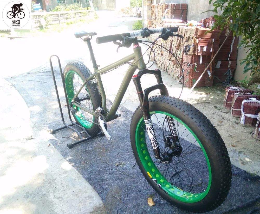Kalosse Adults bike new cycling snow mountain 27 speed 26*4.0 beach bicycle M390 Hydraulic brakes | Спорт и развлечения