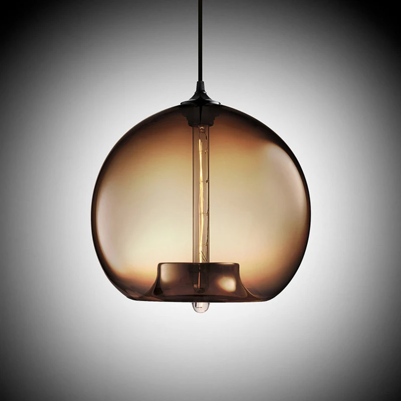 Светодиодные подвесные светильники e27 / e26 с цветными стеклянными шариками 6