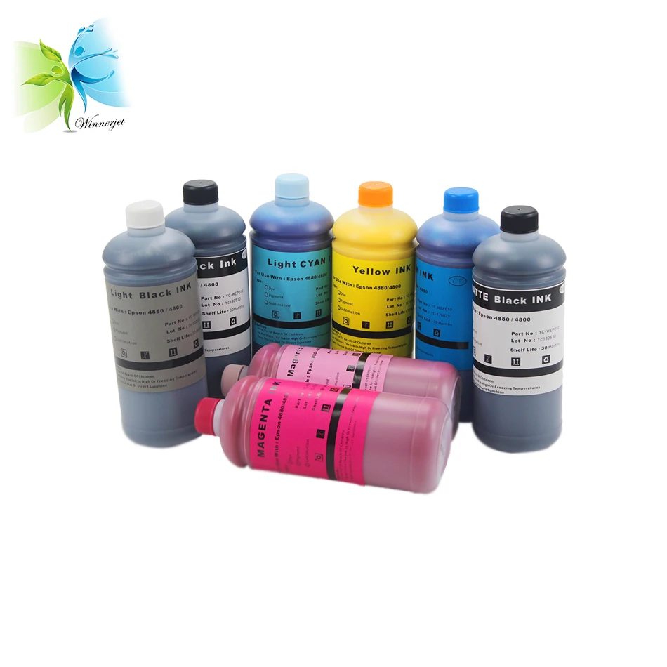 Крупные чернила Winnerjet для Epson Stylus Pro 4800 с ультрахромированным пигментом|pigment ink|ink for