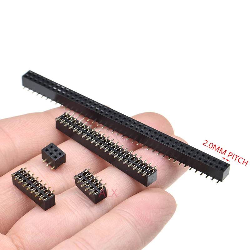 10 шт. SMD SMT 2*2/3/4/5/6/7/8/9/10/12/16/20/40/ PIN двухрядный штыревой разъем 2 0 мм шаг гнездо разъема
