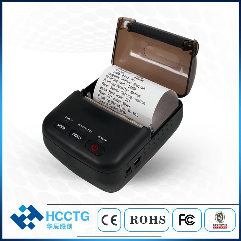 Mini Portable Bluetooth Mobile 58MM Thermal Printer Driver With Android System HCC-T12