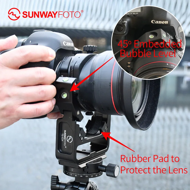 Sunwayfoto TS E24 Скоба для объектива с поворотом и быстроразъемной пластиной GH