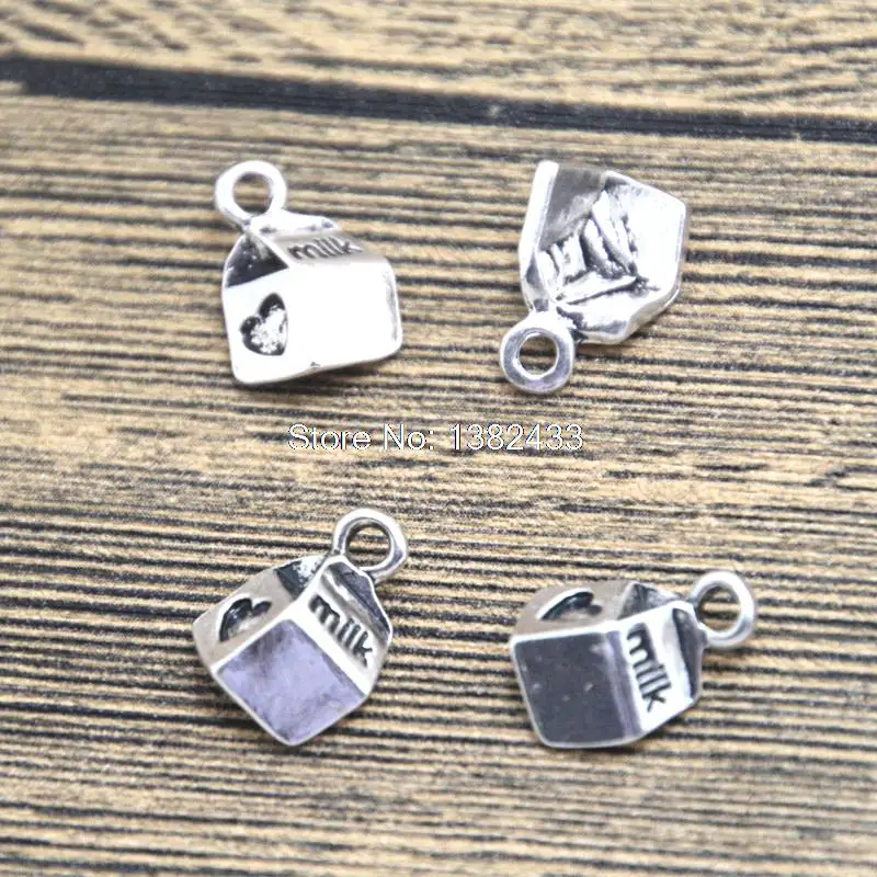20 шт. подвеска в виде каркаса для молока 15 х10 мм|charm pendant|box charmcharms silver |