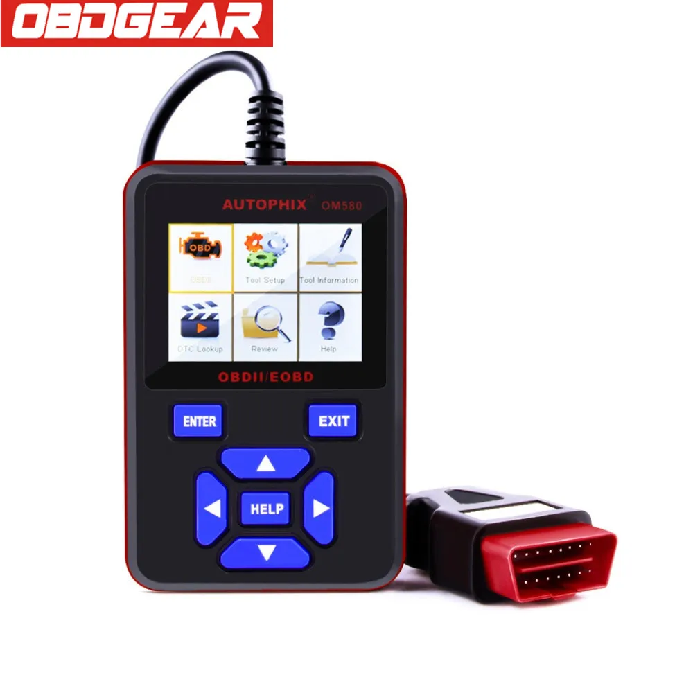 Autophix OM580 OBD OBD2 Автомобильный сканер в португальский диагностический JOBD EOBD