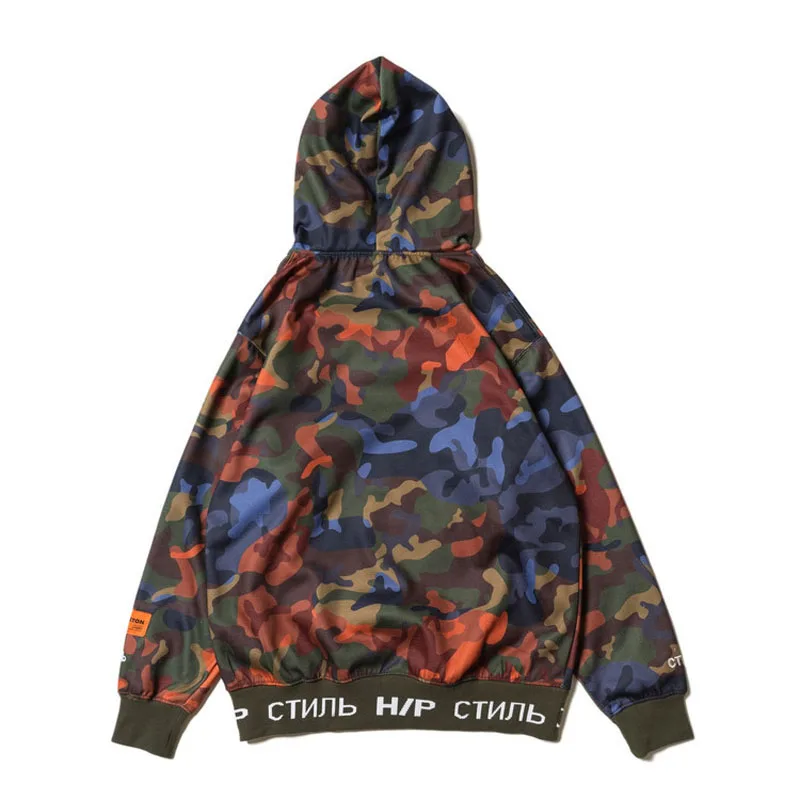 Популярный бренд Heron Preston свитшоты для мужчин и женщин камуфляжная мода уличная