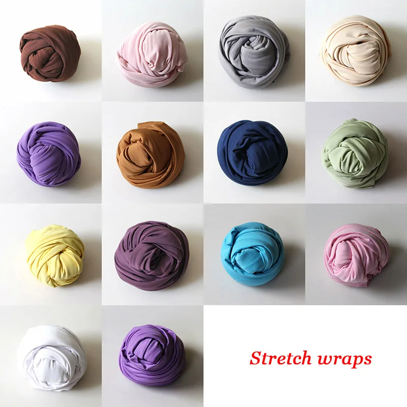 Newborn Stretch Wraps for Photography Props Tiny Baby Photo Shoot bebe foto Picture fotografia Wrap Accessories | Детская одежда и