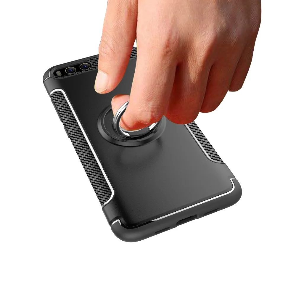 Роскошный чехол для Xiaomi Redmi Mi6 корпус металлический кольцо держатель телефона