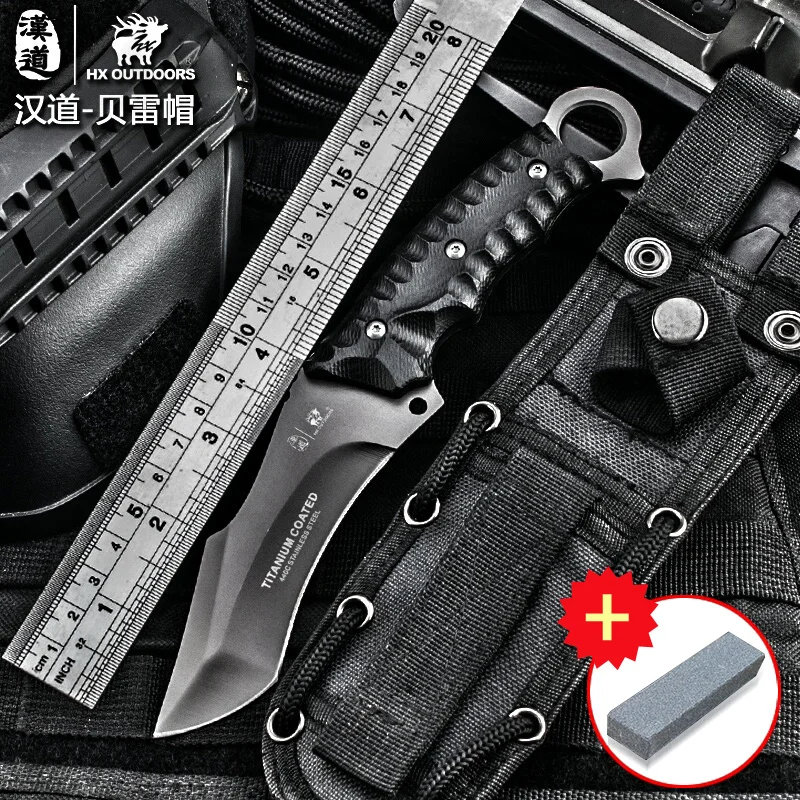 Уличный тактический нож HX высокотвердый клинок из стали 440с для кемпинга охоты