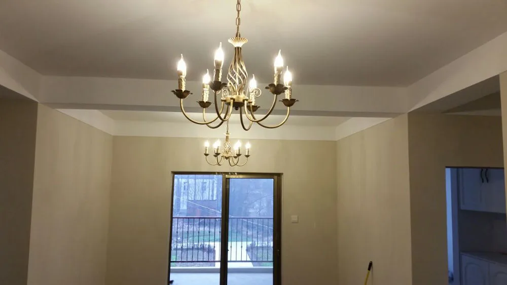 Европейская люстра современная простая лампа для гостиной американская