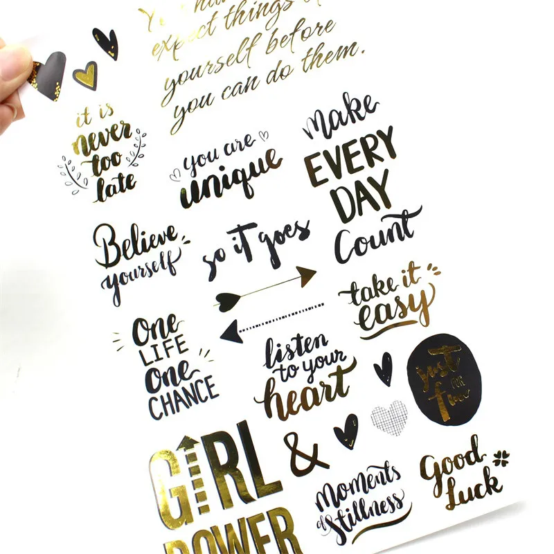 

Good Day Lovely Sticker set for Scrapbooking DIY Projects/Photo Album/Card Making Crafts