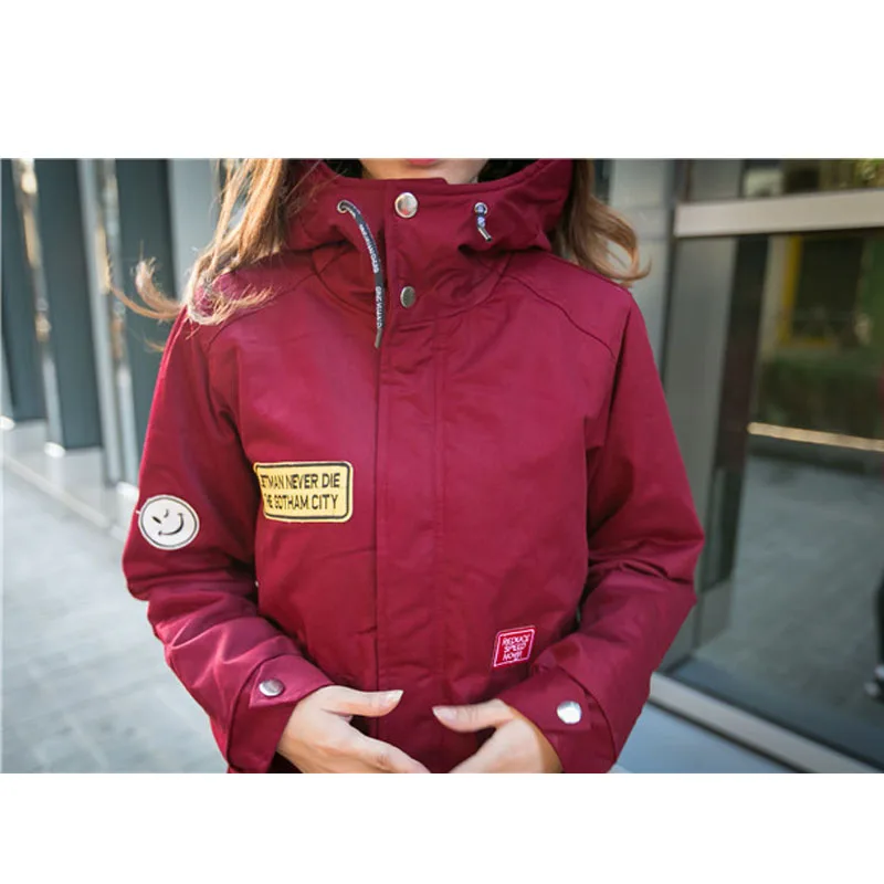 Новый 2015 мс зима ветровка в модном с длинным рукавом сплайсинга камуфляж длинные