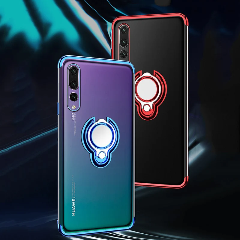 Противоударный чехол для Huawei P20 Lite Pro P20Pro Ультратонкий Мягкий ТПУ покрытие 360
