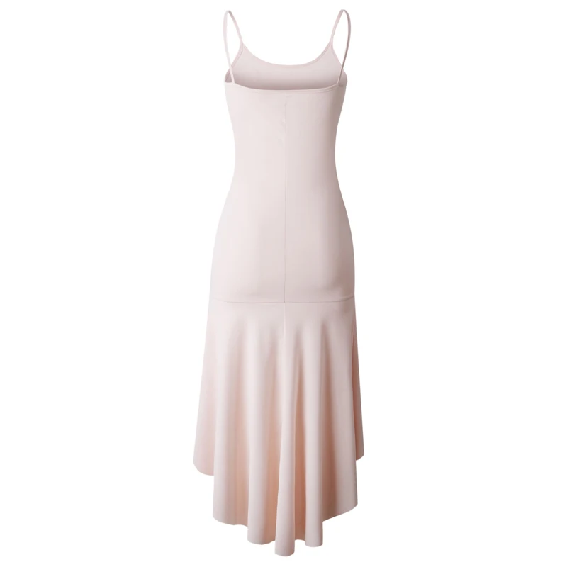 

Women Sexy Strap Slash Neck Long Dress Casual Ruffled Ankle-Length Party Cloth Sling Bodycon Dress Sleeveless Beach Sundress