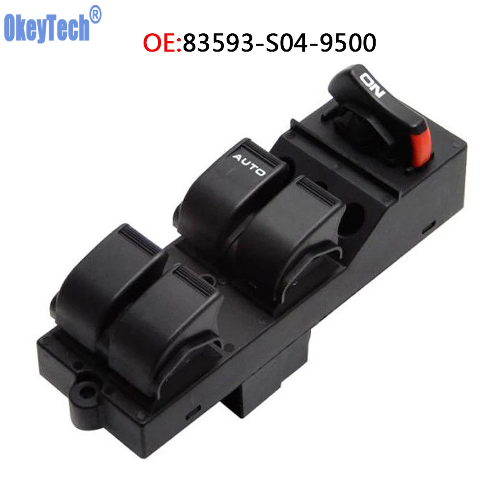 Главный переключатель управления окном электропитания OkeyTech 83593-S04-9500 для Honda Civic CX