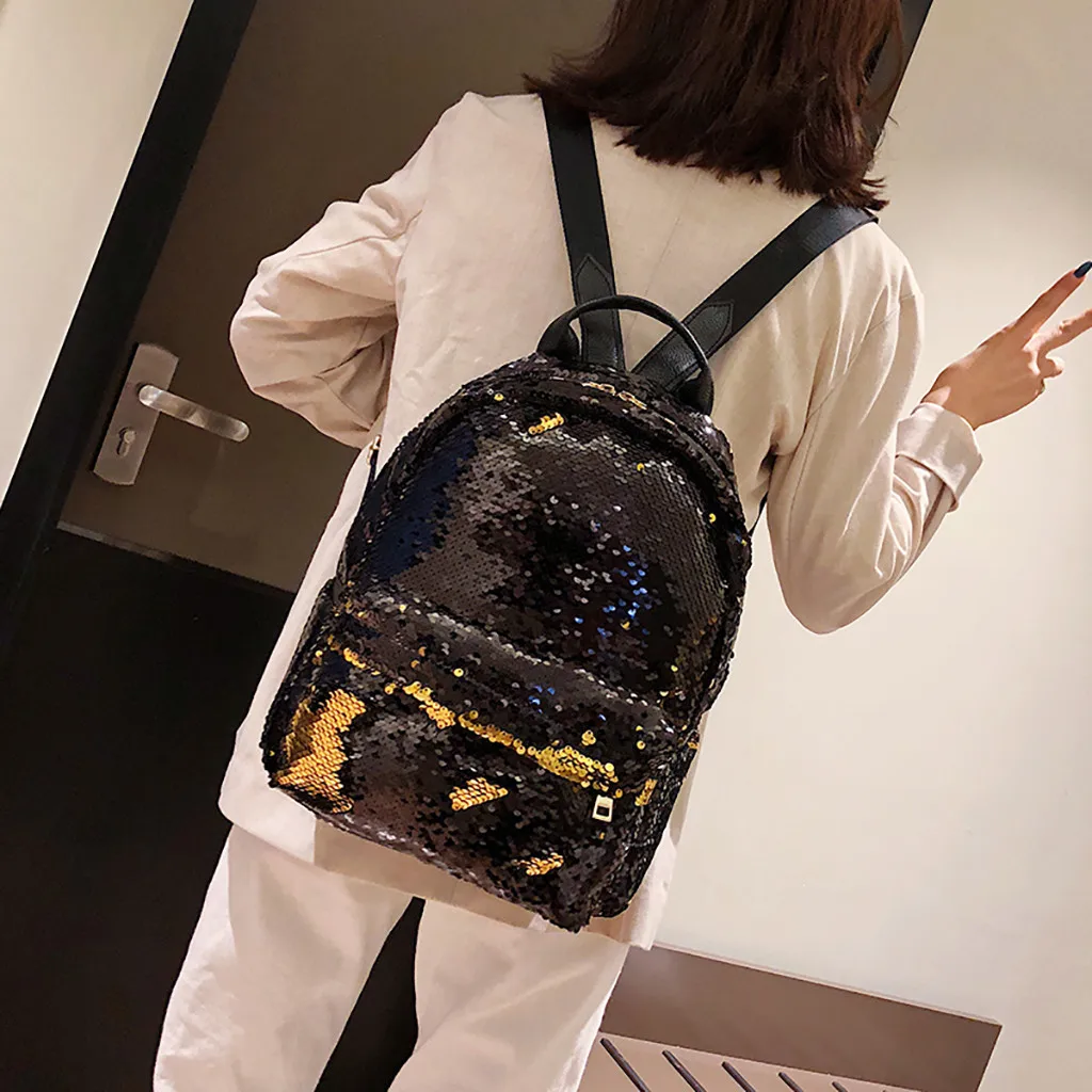 Женский рюкзак XINIU повседневный с блестками escolar mochila masculina 2019|Женские рюкзаки| |