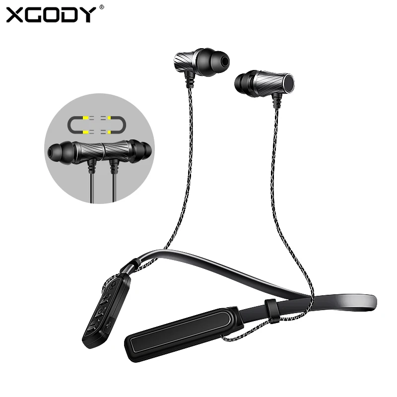 XGODY KDK05 профессиональные магнитные спортивные беспроводные наушники Bluetooth с