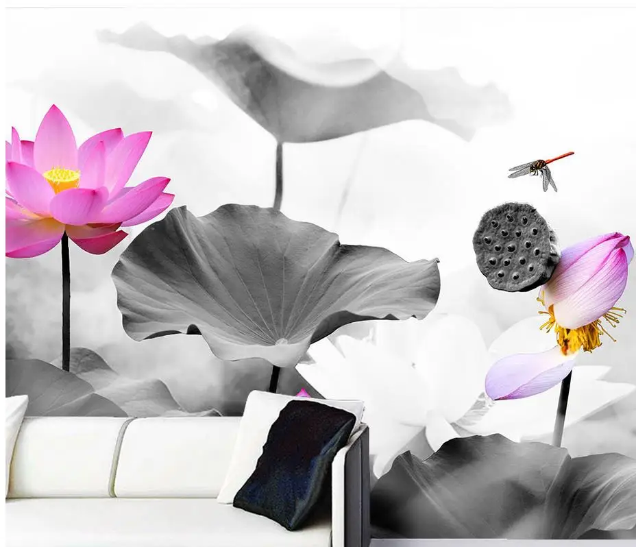 Обои для гостиной Lotus китайские обои стен 3d окон украшение дома | Обустройство