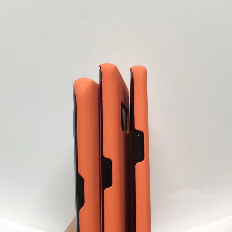 Чехол для Samsung Galaxy S10 S9 Plus S10plus S8 S8Plus Note 8 9 оранжевый однотонный модный жесткий