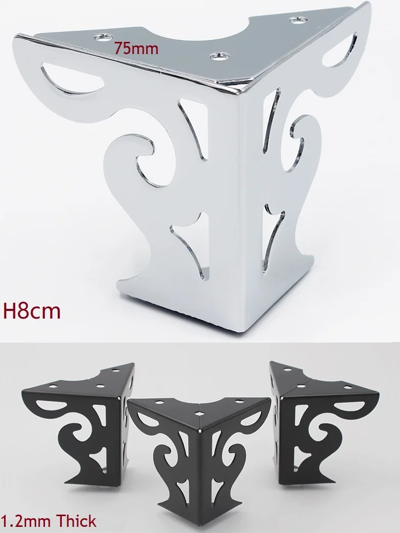 4 шт./лот Premintehdw H8CM европейские ножки с цветочным узором металлические