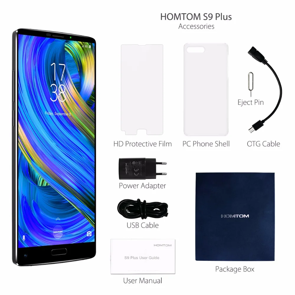 Оригинальный HOMTOM S9 плюс OTG Android7.0 4G + 64G 16MP двойная задняя камера Камера 6750 T