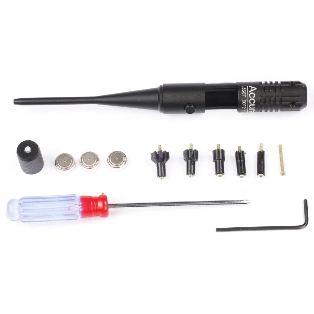 

Tactical Red Dot Laser Bore Sighter Laser Scope 0.22 -0.50 five Caliber Rifle New Style Battery Sight Collimator caza