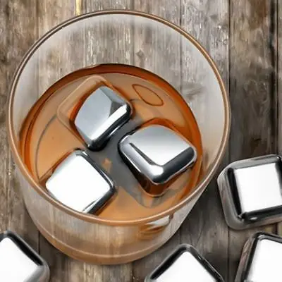 8 шт многоразовые из нержавеющей стали виски вина кубики льда камня шариковые