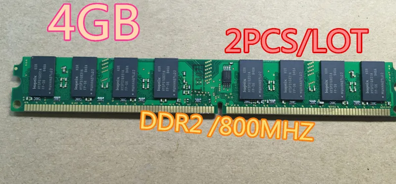 Оперативная память 4 Гб (2 шт. X2GB) DDR2 2GB AMD 800 МГц PC2-6400U 240Pin 1 8 V CL6 настольных