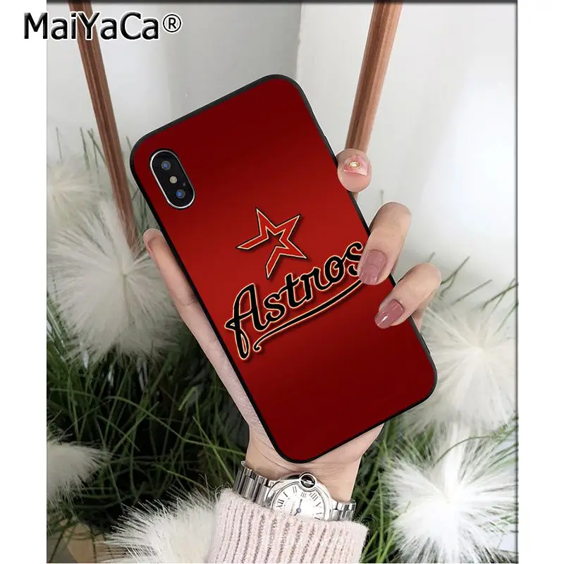 A10 MaiYaCa Хьюстон Астрос ТПУ Мягкие аксессуары для телефонов чехол для телефона для Apple iPhone 8 7 6 6S Plus X XS MAX 5 5S SE XR чехол - Цвет: A10