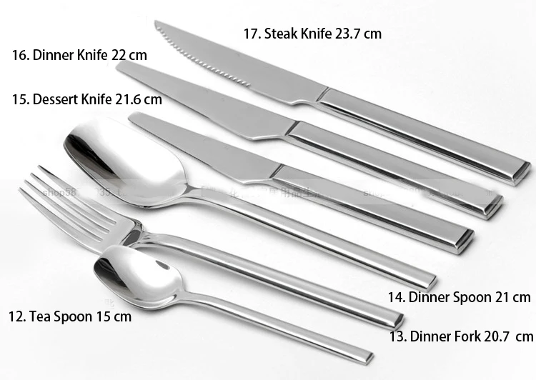 Германия нержавеющая сталь стейк нож и вилка ложка роскошный позолоченный