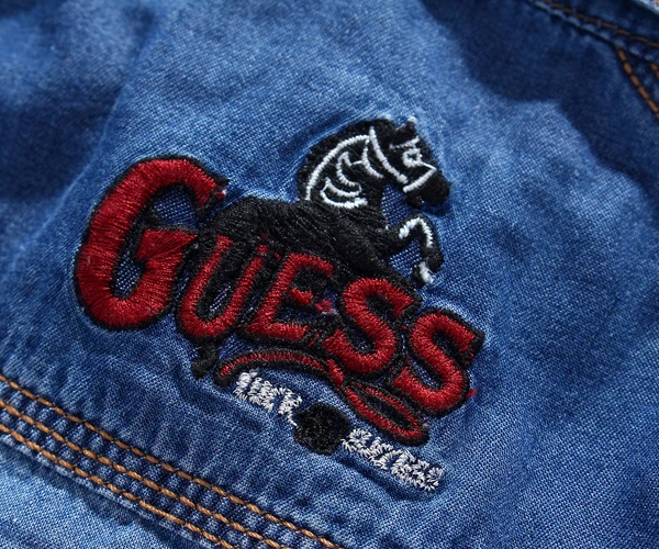 2017 Сезон весна джинсовые рубашки для мальчиков модная детская джинсовая одежда в