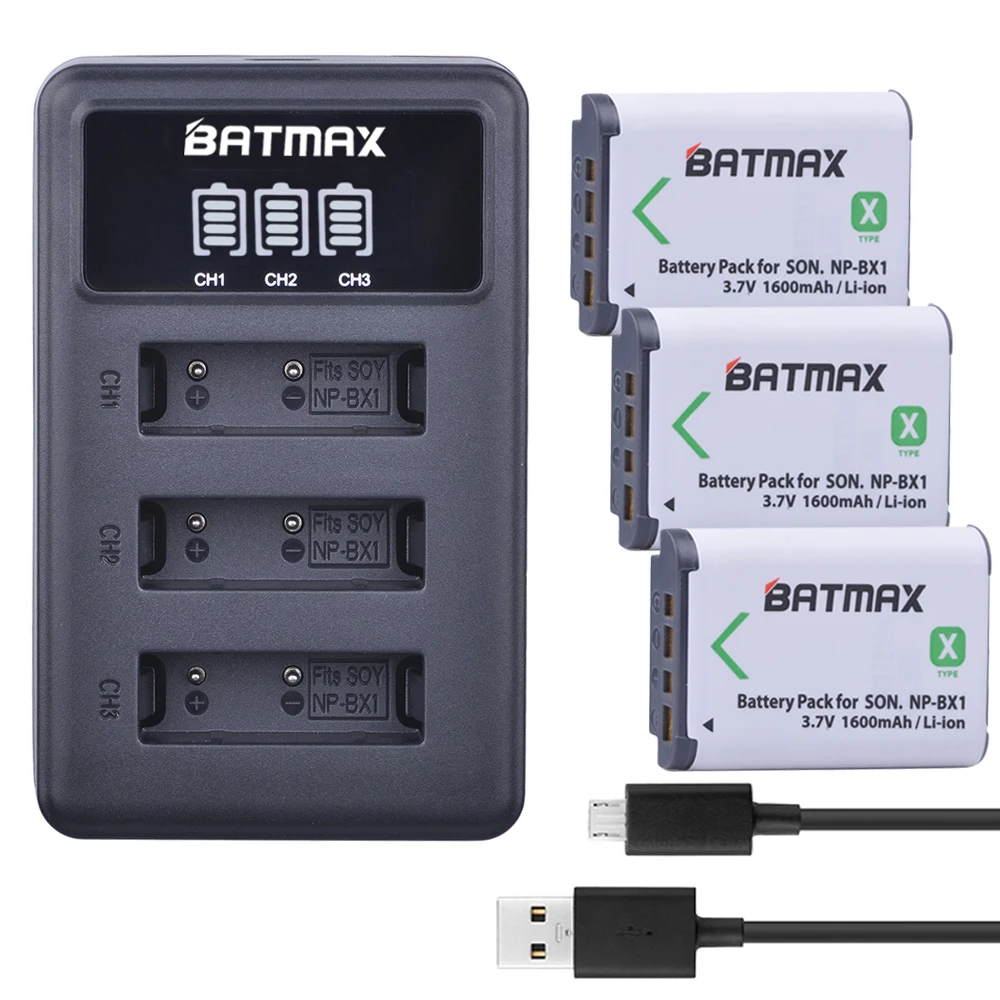 3x NP BX1 np bx1 батарея + LED 3 порта USB зарядное устройство для Sony DSC RX1 RX100 AS100V M3 M2 HX300 HX400 HX50