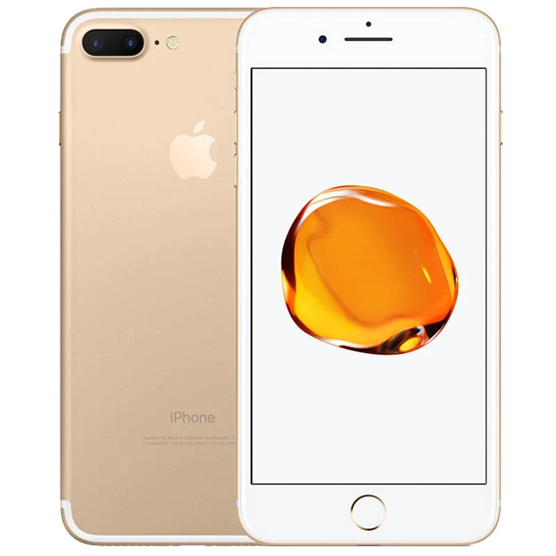 Gold Разблокированный Apple iPhone 7 Plus Quad-Core 5,5 дюймов, 3 Гб оперативной памяти, Оперативная память 32/128 ГБ/256 IOS LTE 12.0MP Камера смартфон с отпечатками пальцев - Цвет: Gold