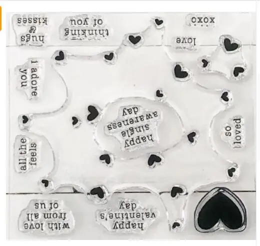 

Love Transparent Clear Silicone Stamp/Seal for DIY scrapbooking/photo album Decorative clear stamp sheets 1340