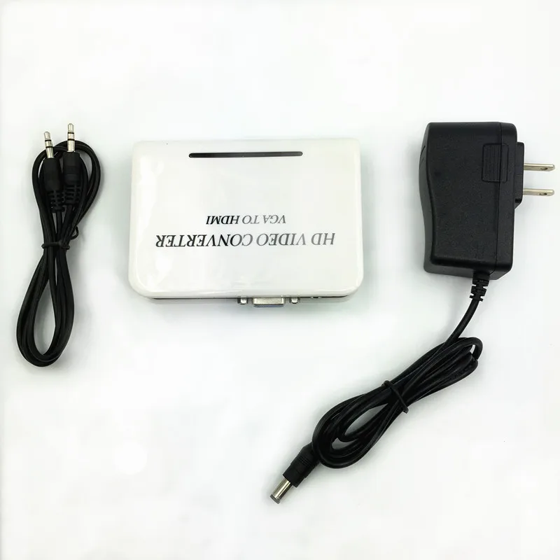 HD аудио VGA к HDMI HDTV адаптер видео конвертер коробка для ПК ноутбука DVD| |