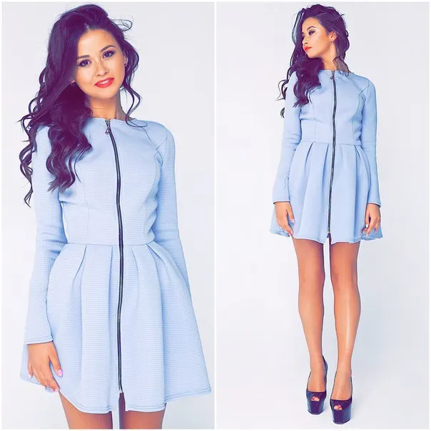 Hot sale new women dress autumn style vintage Ball Gown full Sleeve o neck knee length Brand warm wear high quality|women tight dresses|womens denim