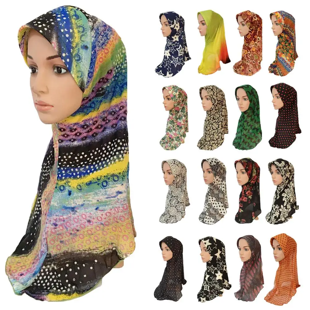 Мусульманский женский хиджаб с принтом Amira Hijabs цельный мусульманский головной
