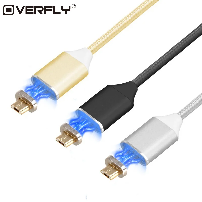 Магнитный кабель Micro USB нейлоновые плетеные кабели для мобильных телефонов huawei