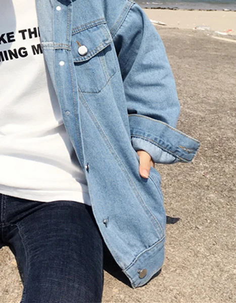 2017 Для женщин одноцветное Пальто для будущих мам осень весна джинсовая куртка