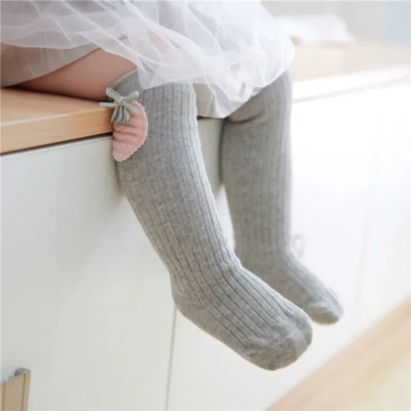 Toddler Kid Baby Girl Knee High stockings Cotton Casual Plain Stockings Gifts | Детская одежда и обувь