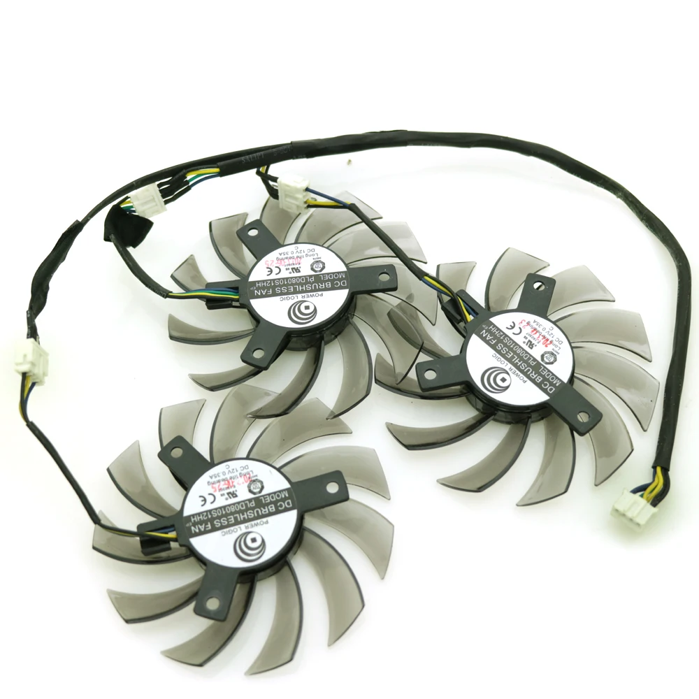 Кулер PLD08010S12HH для видеокарт кулер-вентилятор Gigabyte GTX780 GTX770 12 в пост. Тока 0 35 А VGA