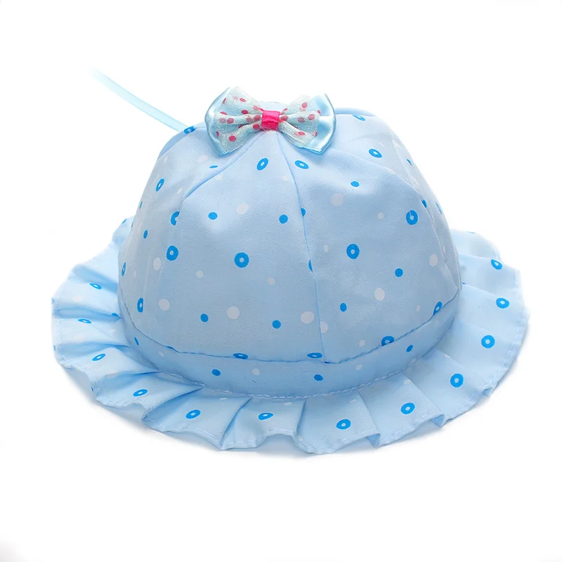 Panama Dot Newborn Hat Baby Cap With Bow Boy Girl Sun Cute Tire Beanies Soft Bucket Girls Clothing | Детская одежда и обувь