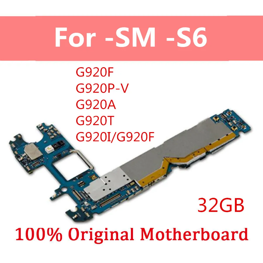 32 Гб для Samsung Galaxy S6 G920F G920P-V G920A G920T G920I/G920F материнская плата оригинальная