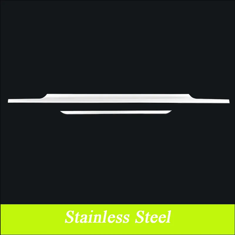 stainless steel ABS автомобиль задний багажник крышка отделка и задняя дверь Нижняя отделка подходит для Mercedes Benz Vito W447- 2 шт./компл - Цвет: stainless steel